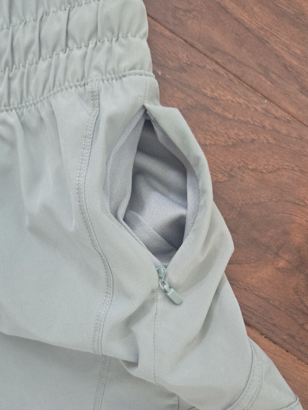 Avia Sage Green Women's Athletic Shorts - Picture 4 of 5